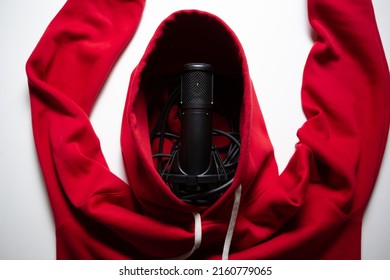 Professinal Condenser Microphone For Sound Recording Studio. High Fidelity Mic For Rap Music. Curated Collection Of Royalty Free Images And Photos For Wallpaper Template Design On Shutterstock