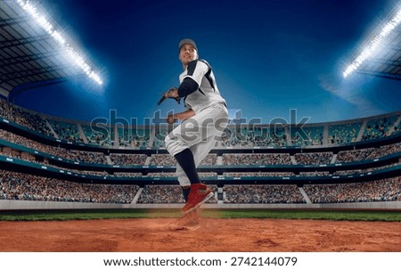 Professional baseball player.  Baseball game.