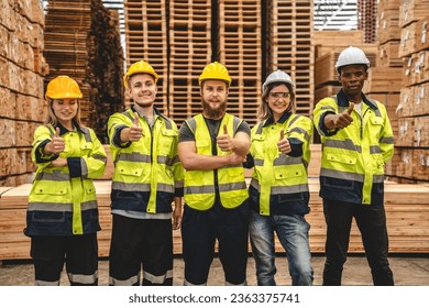 professional carpenter business team in carpenter's shop industry warehouse, factory technician engineer teamwork of craftsman on background of wood construction workshop and furniture tool equipment - Powered by Shutterstock