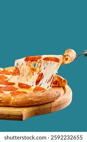 a professional chef assembles and cooks a delicious pizza.