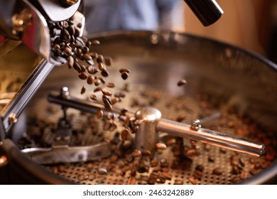 professional coffee bean roasting machine - Powered by Shutterstock