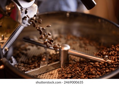 professional coffee bean roasting machine - Powered by Shutterstock