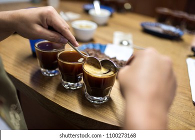 Professional Coffee Cupping, Coffee Tasting In Colombia