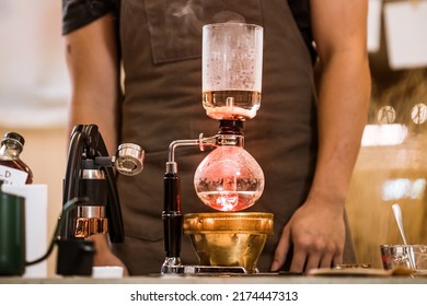 Professional Coffee Maker Barista Using Coffee Stock Photo 2174447313 ...