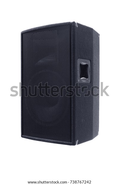 Professional Concert Stage Sound Systems Stock Photo