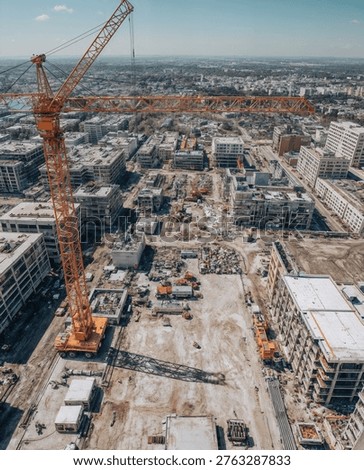 A professional construction scene representing general contracting and construction services showing