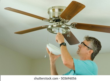 Installing Ceiling Fan Images Stock Photos Vectors