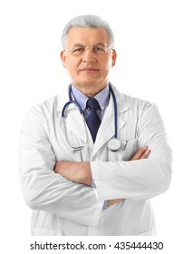 Professional Doctor Stethoscope Isolated On White Stock Photo 435444430 ...