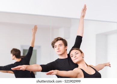 Professional gifted dancers having a dance class - Powered by Shutterstock