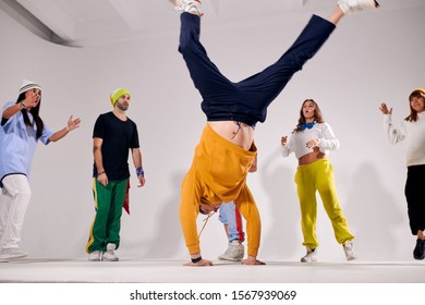 Professional Hip Hop Dancer Motion Sportive Stock Photo 1567939069 ...