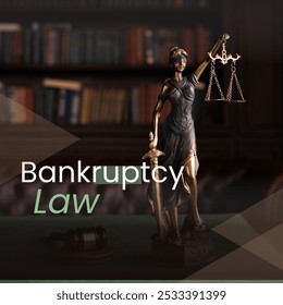 A professional image representing bankruptcy law with a gavel, legal documents, and financial papers on a desk. Ideal for content related to legal proceedings, debt relief, and financial restructuring - Powered by Shutterstock