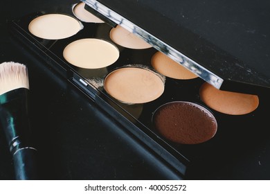 a professional makeup palette - concealers with blush