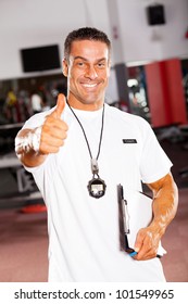 Professional Male School Sports Coach Giving Thumb Up
