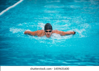 Happy Asian Boy Swimsuit Enjoy Swimming Stock Photo (Edit Now) 1055610923