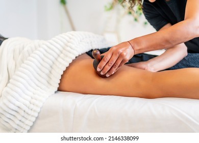 Professional Masseur Of The Wood Therapy Technique