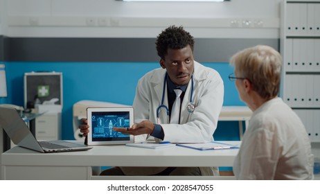 Professional Medic Explaining Analysis Animation Human Stock Photo ...