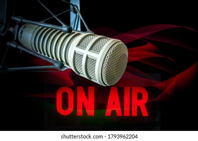 Professional Microphone On Air Sign Stock Photo 1793962204 | Shutterstock