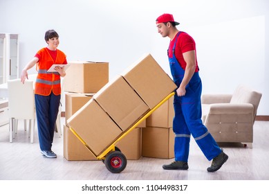 Professional Movers Doing Home Relocation