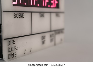 Professional Movie Slate Time Code Clapperboard