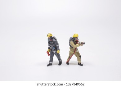 a Professional people.Figure of a fireman in uniform - Shutterstock ID 1827349562