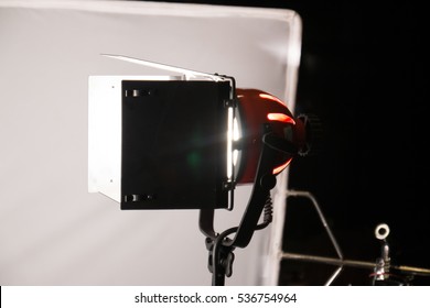 Professional Photography Studio With Studio Lighting