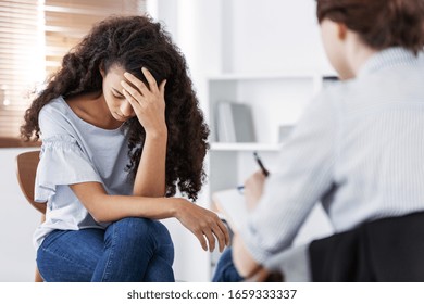 Professional Psychotherapies And Young Woman Suffering From Ptsd