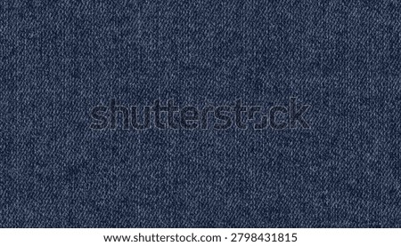 Professional raw denim textile texture, classic dark blue denim cloth, selvedge-inspired weave pattern, cotton fabric structure, seamless repeating surface, clean unwashed appearance, 