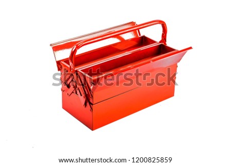 Professional red tool box  
