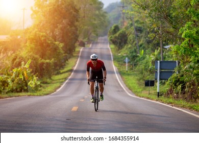 Professional Road bicycle cyclist on the street  - Powered by Shutterstock