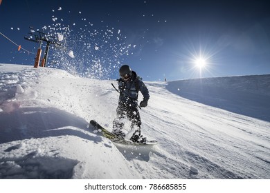 Professional Snowboarder In Baqueira