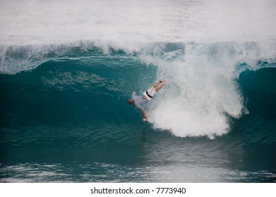 Professional Surfer Wipeout