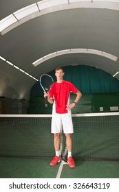 Professional Tennis Player Standing