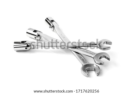 .Professional tool for car repair and maintenance isolated on a white background.
