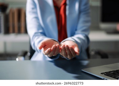 Professional using digital tablet in office, symbolizing technology, innovation, productivity, and teamwork in business communication and digital workflow.