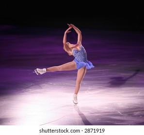 Professional Woman Figure Skater Performing At Stars On Ice Show