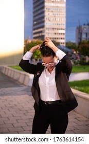 Professional Woman Getting Ready For Her Work Day