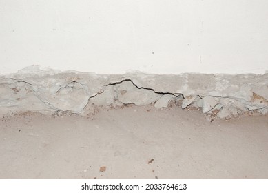 Professionals' Mistakes - Poorly Constructed Foundation Under The Wall Of The Old House.