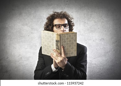 Professor Reading A Book