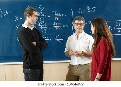 Professor and students in the classroom