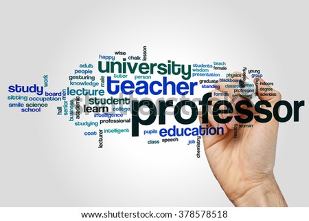 Professor word cloud