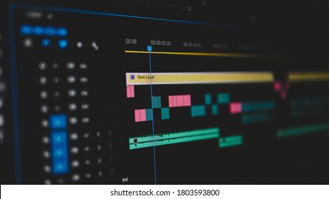 Proffessional Video Editing Process in PC - Shutterstock ID 1803593800