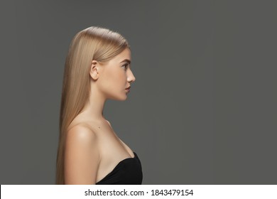 横顔 女性 白人 の写真素材 画像 写真 Shutterstock