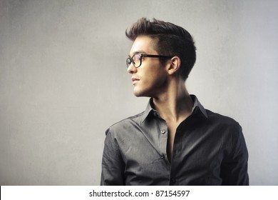 Profile Of A Handsome Young Man