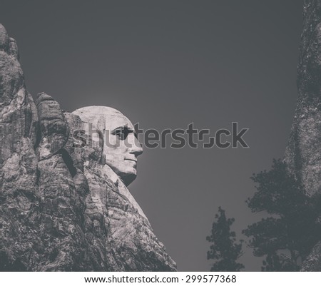 Profile of Mt. Rushmore