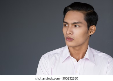 Profile Portrait Of Young Asian Businessman