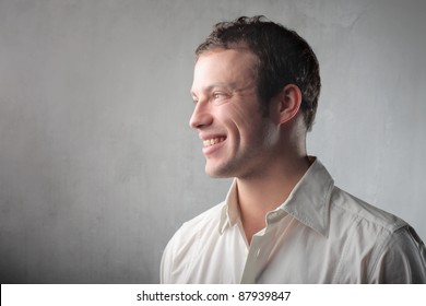 Profile Of A Smiling Man