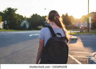 Profile Teen Girl Depressedsad Sunset Parking Stock Photo 1501896338 ...