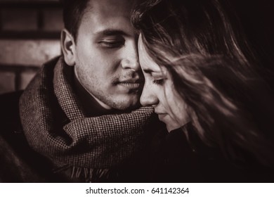 Profile view of an attractive couple - Shutterstock ID 641142364