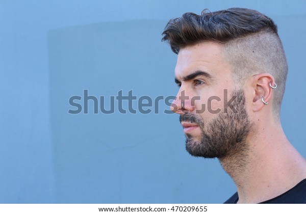 Profile View Handsome Stylish Young Man Royalty Free Stock Image