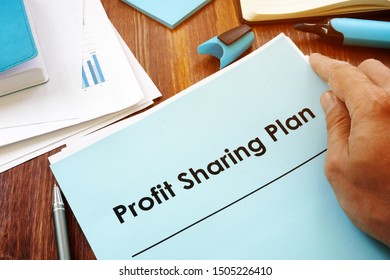 Profit Sharing Plan In The Hands Of A Man.